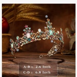 Elegant Multicolor Jeweled Tiara